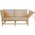 Børge Mogensen 2-seater Spoke-back sofa, model 1789, with a frame of lacquered beech and cushions of natural leather. The...