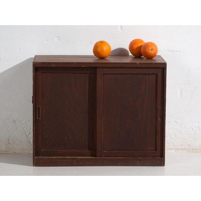 Antique Japanese Sliding Door Cabinet For Sale - Image 9 of 11