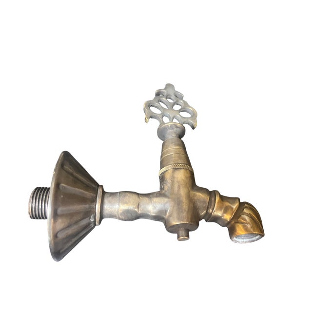 1980s Brass Wall Faucet, 1980s For Sale - Image 5 of 10