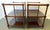 Vintage Regency Style Wood Three Tiered Library Side Tables on Casters- A Pair For Sale - Image 4 of 18