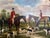 Large Painting Horses Fox Hunting Scene With Hounds Signed Willson Framed For Sale In Jacksonville, FL - Image 6 of 14