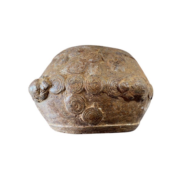 Exquisite Vintage Bronze Turtles Bracelet Gan Burkina Faso 5" W For Sale In New York - Image 6 of 9