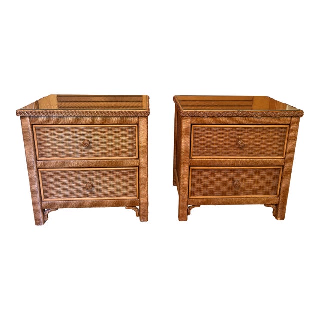 1980s Pair of Henry Link Pair of Nightstands For Sale