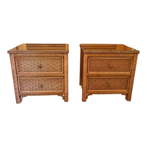 1980s Pair of Henry Link Pair of Nightstands