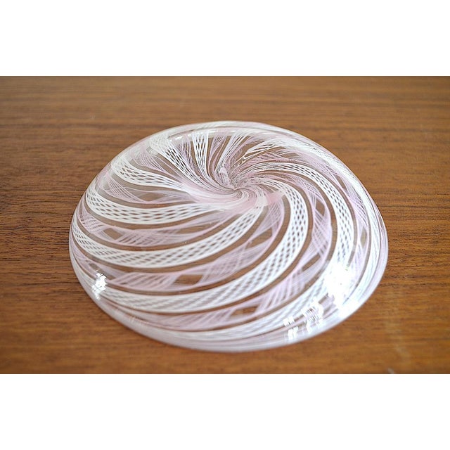 Murano Glass Bowl in Latticino Technique, 1950s For Sale - Image 3 of 5