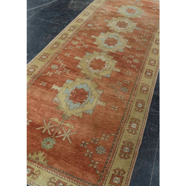 Red Turkish Vintage Rug 3'11" x 11' #20660 For Sale - Image 8 of 8