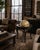 Queen Anne Matte Black & Gold Vintage Library Globe on Queen Anne Stand – New York Loft Ralph Lauren Style Decor For Sale - Image 3 of 3