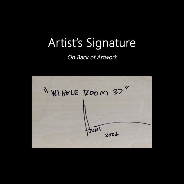 Wiggle Room 37 - Original Modern Minimalist Color Field Resin Mixed Media Wall Art For Sale - Image 9 of 9