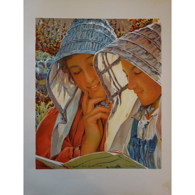 Louis Welden Hawkins, Readers, 1897, Lithograph For Sale - Image 6 of 6