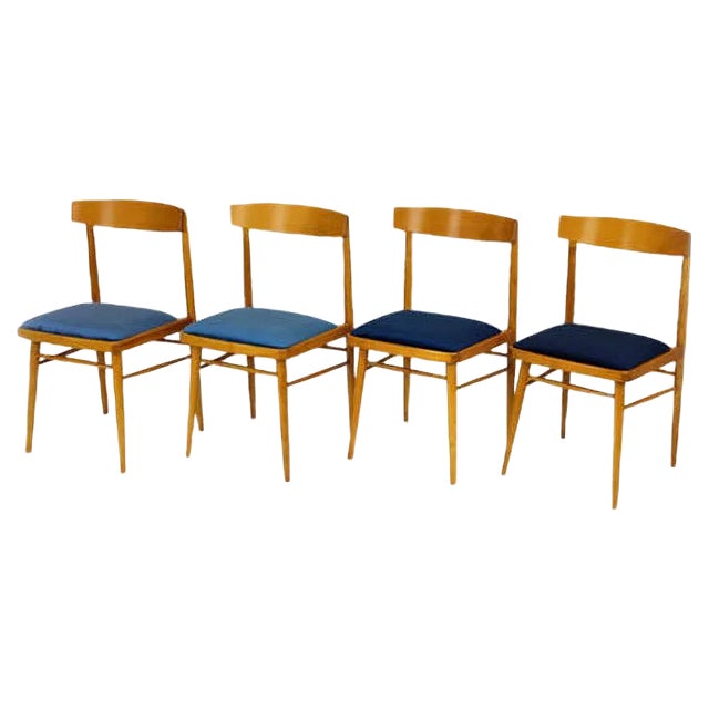 Ash Dining Chairs from TON, 1960s, Set of 4 For Sale