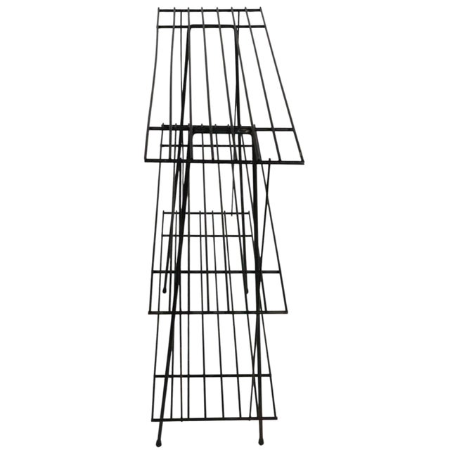 Vintage Mid Century Three Tier Wire Rack Plant Stand For Sale In New York - Image 6 of 7