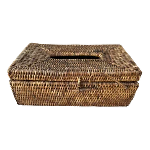 Woven Rattan Tissue Box