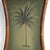 Pair of Vintage Palm Tree Paintings in Bamboo Frames For Sale - Image 4 of 10