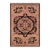 Art Nouveau Medallion 1990's Pak-Persian Black/Pink Wool Rug - 6'2'' X 9'0'' For Sale