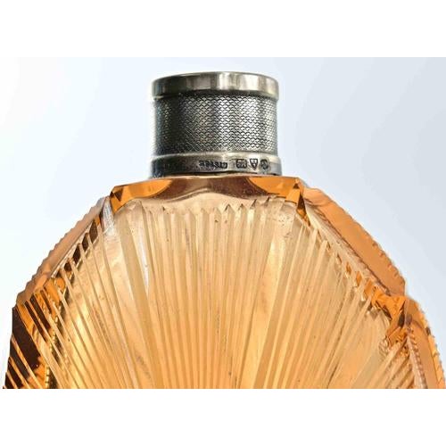 Art Deco Glass Bottle, 1930s For Sale - Image 4 of 6