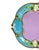 George Jones Majolica 'Strawberry Tray' with cream and sugar wells, English, British Registry mark to reverse for 29 April...