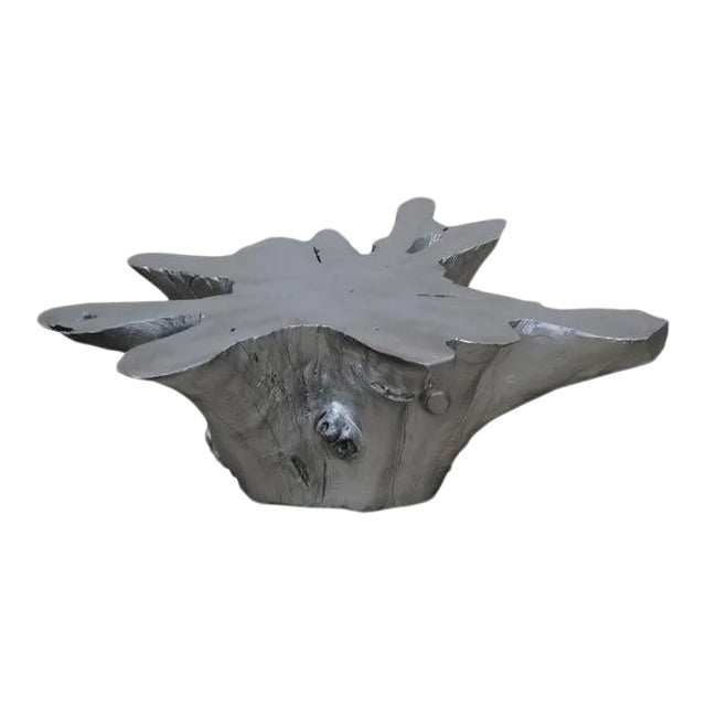 Silver Star Organic Teak Root Coffee Table For Sale
