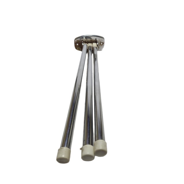 Silver Mid-Century Hanger in Brass and Chrome, Poland, 1950s For Sale - Image 8 of 9