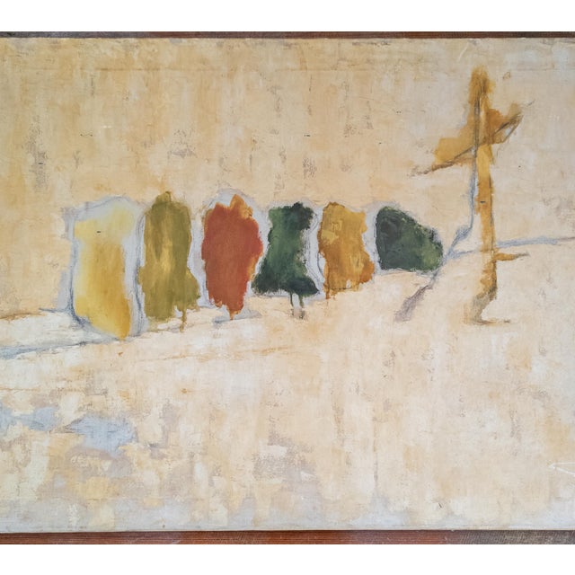 Mid-Century Modern Mid-Century Modern Abstract Expressionist Oil on Canvas Painting For Sale - Image 3 of 14