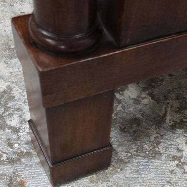 Mid-Century Modern Early 20th Century John Stuart French Empire-Style Walnut Commode With a Black Marble Top. For Sale - Image 3 of 16