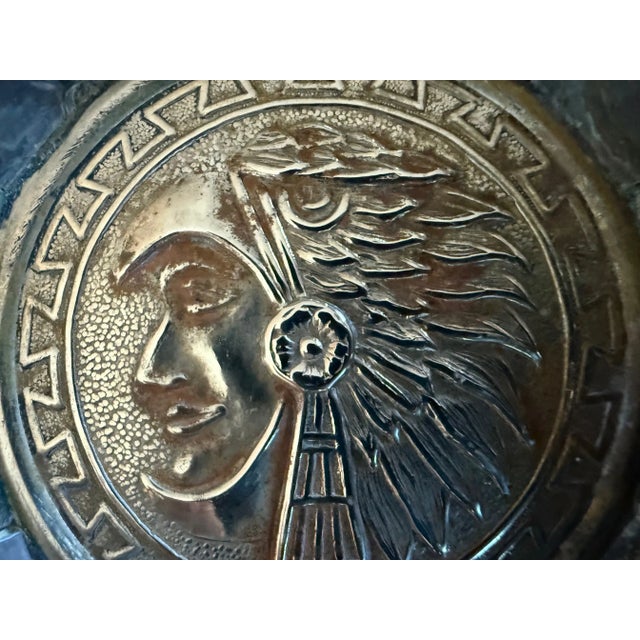 Set of 5 Vintage Ashtrays With Aztec Design For Sale - Image 13 of 14