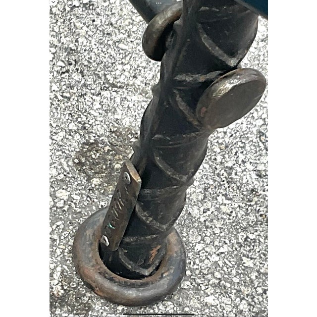 Vintage Boho Signed Ilana Goor Rebar Coffee Table For Sale - Image 9 of 10