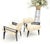 Wood Pair of Mid-Century Modern Black Lacquer Abstract Fabric Lounge Chairs AS IS For Sale - Image 7 of 14