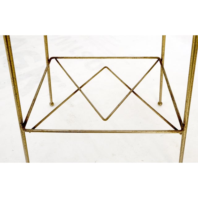 1950's Tony Paul Style Wire Base Porcelain Pottery Ash Tray For Sale - Image 9 of 11