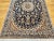Textile Vintage Persian Nain Area Rug,Handwoven Floral Pattern, Navy & Ivory, 4’ X 6’ For Sale - Image 7 of 12
