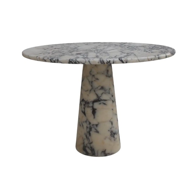 Stone Viola Veined Violet Round Dining Table by Angelo Mangiarotti For Sale - Image 7 of 7