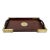 Vintage Asian Motif Rosewood Tray With Brass Hardware For Sale