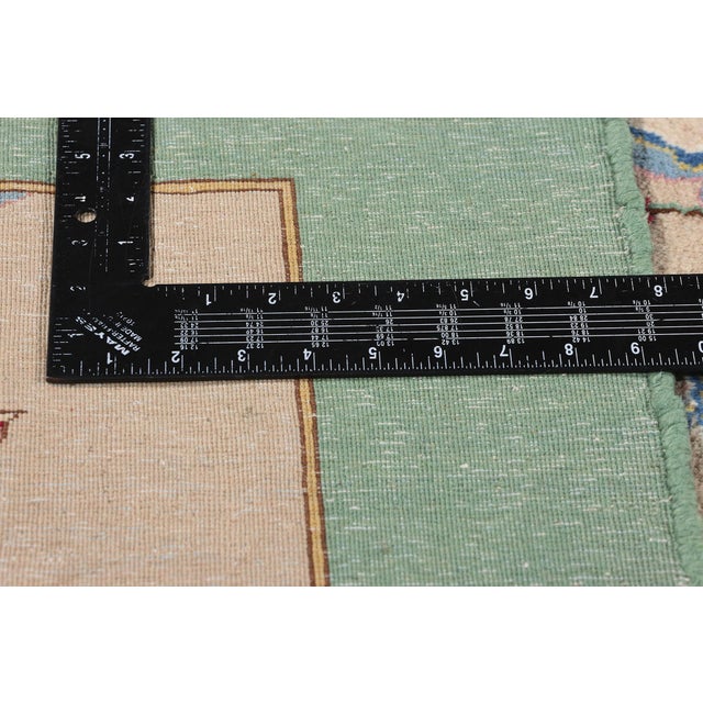 Beige Rashid Farrokhi Vintage Persian Kerman Rug - 03'03 X 19'09 For Sale - Image 8 of 11