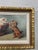 Antique Oil Painting on Board of Playful Pups in Nice Gold Gilt Frame For Sale In Raleigh - Image 6 of 9