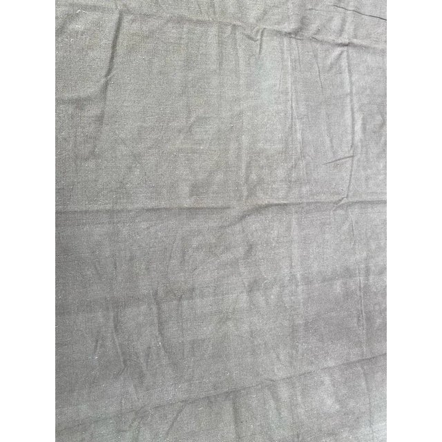 Vintage Indian Modern Khaki Color Flat Rug For Sale - Image 10 of 12