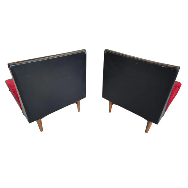 Vintage Two-Tone Armchairs, 1950s, Set of 2 For Sale - Image 6 of 11