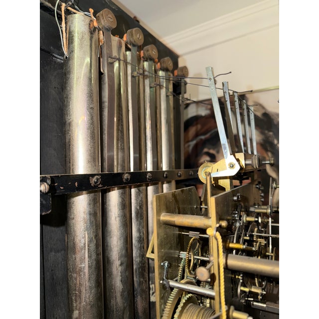 Bawo & Dotter New York, 5 Tube Hall Grandfather Clock With Chinoiserie Case, Circa 1900 For Sale - Image 14 of 14