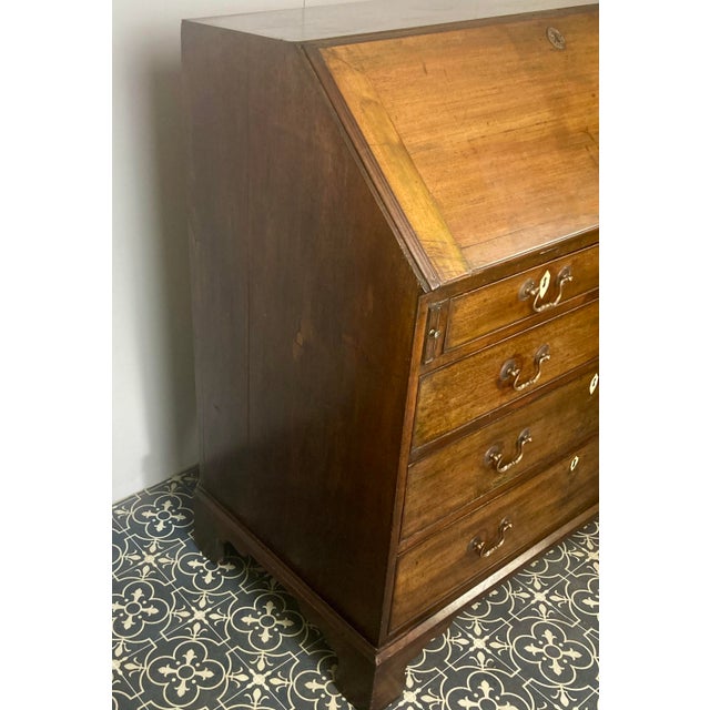 Georgian Mahogany Bureau, Mid -18th Century For Sale - Image 14 of 18
