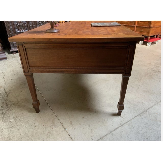 Antique Art Nouveau Double-Sided Desk, 1915 For Sale - Image 9 of 12