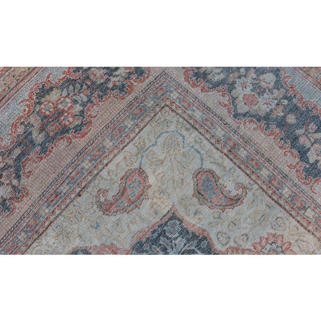 Large Antique Persian Mahal Rug With Central Medallion and Regal Design 12'4 X 20'4 For Sale - Image 17 of 17