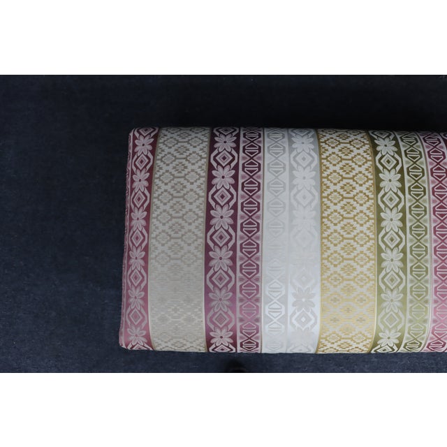 Queen Anne Style Paint Decorated Window Bench For Sale - Image 10 of 12