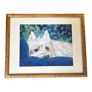 Contemporary Original Judy Henn Westie Dog Print