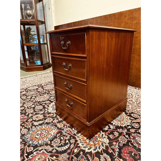 Vintage English Chesterfield Chest of Drawers For Sale - Image 4 of 13