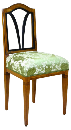 Upholstered Cherrywood Side Chair, Austria, 1790s