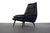 1960s Danish Modern Lounge Chair in Original Black Vinyl Upholstery For Sale - Image 5 of 5