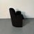 Textile Single Mid-Century Modern Style Arm / Lounge Chair, Black Boucle, Organic Form For Sale - Image 7 of 13