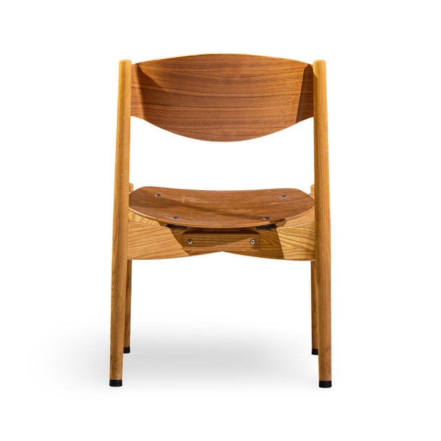 Jens Risom General Purpose Mid Century Walnut Dining Chair - Set of 4 For Sale - Image 9 of 13