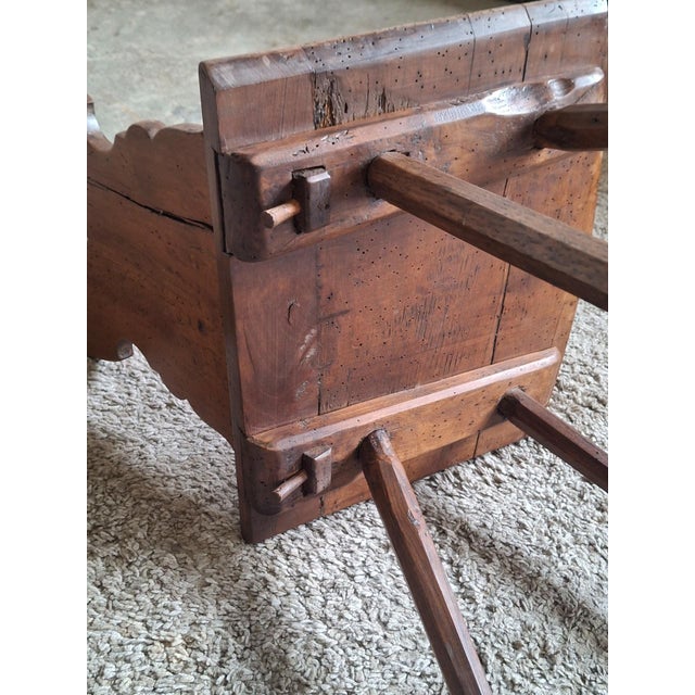 Antique Alpine Peasant Chair with Cut-Out Heart, 1700s For Sale - Image 4 of 8