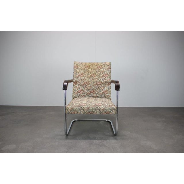 A rare b36p-type tubular steel armchair associated with anton lorenz, dating from circa 1930 and originating from...