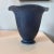 Rookwood pottery unusual deep blue vase with a fluted lip dated 1923 and in beautiful condition