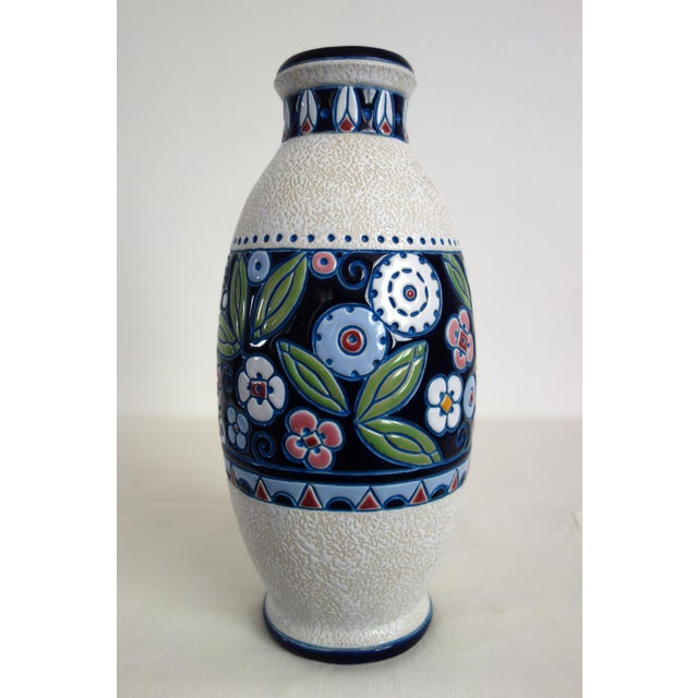 Art Deco Glazed Ceramic Vase with Birds by Amphora, 1920 For Sale - Image 11 of 12